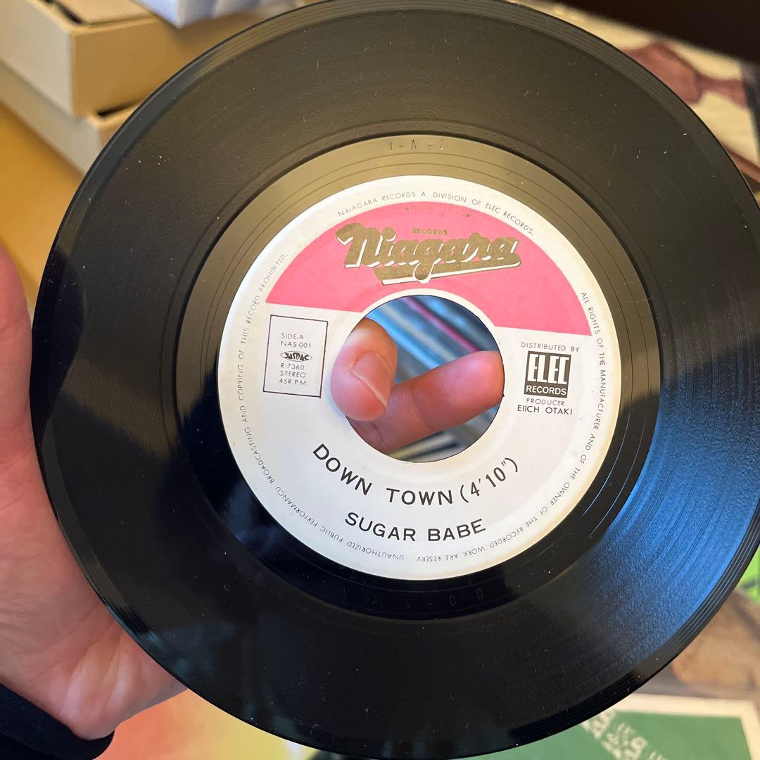 【超美品】レア！オリジナル盤　シュガーベイブ　DOWN TOWN 7インチ