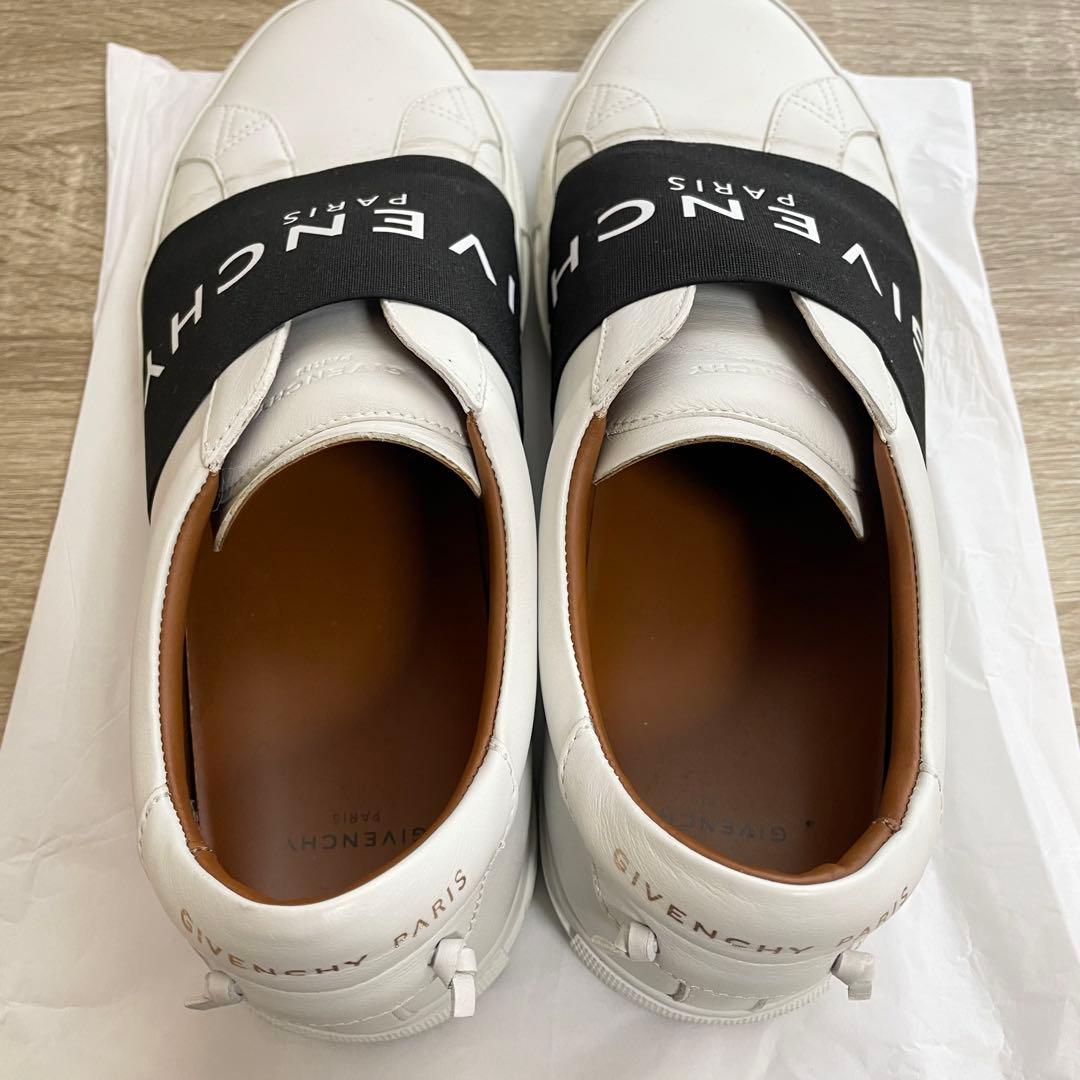 GIVENCHY シティ スニーカー ロゴ スリッポン レザー 白 40