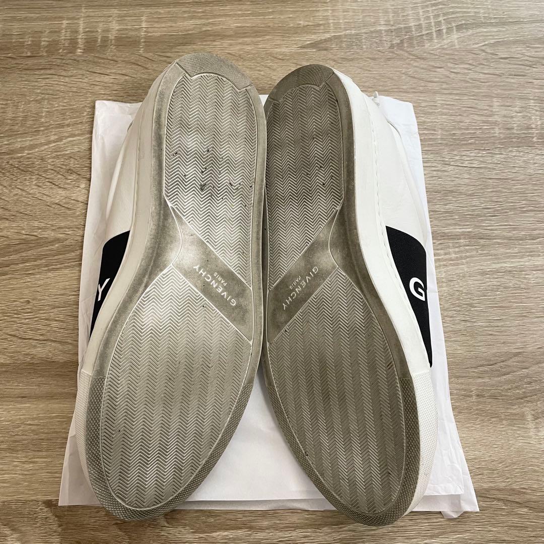 GIVENCHY シティ スニーカー ロゴ スリッポン レザー 白 40