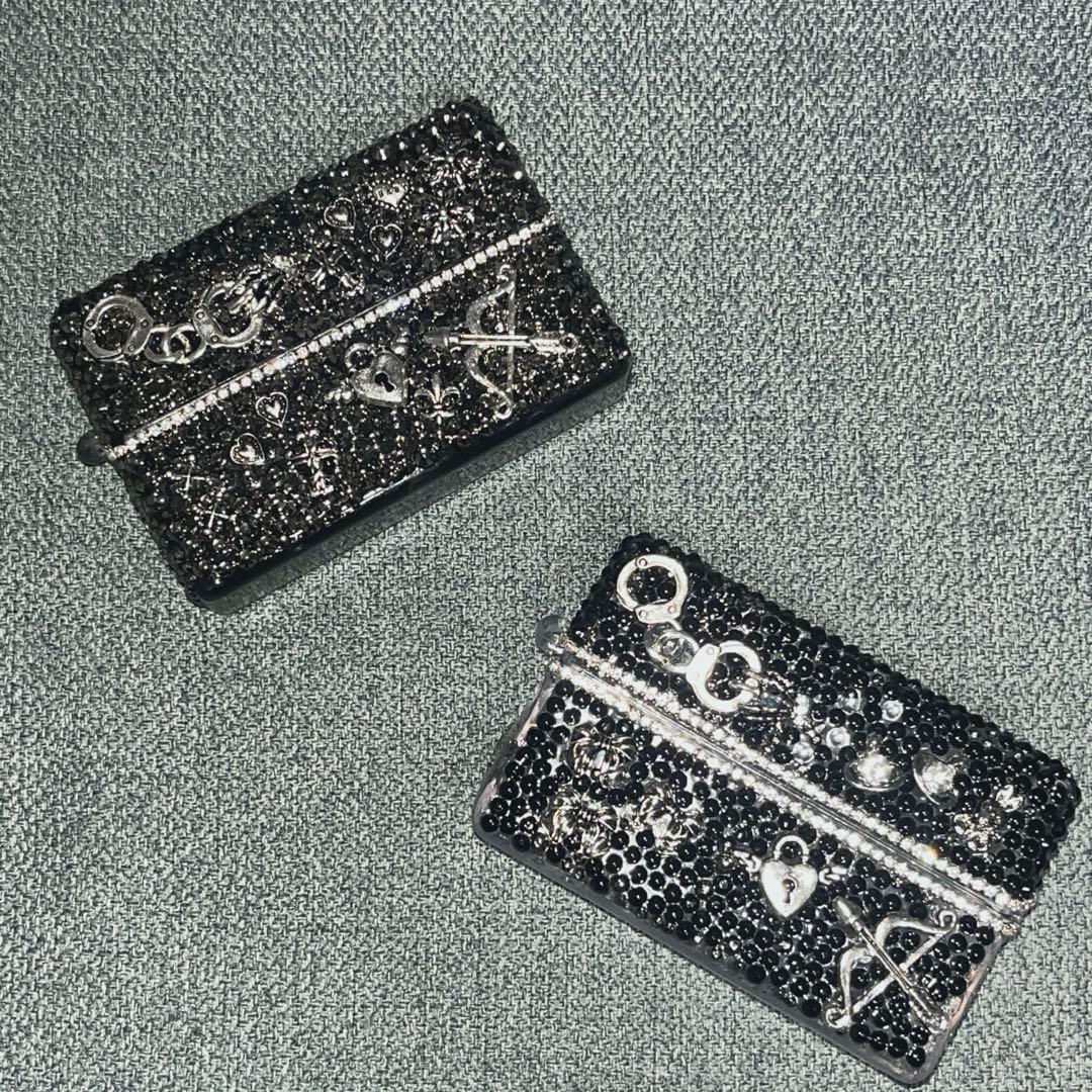 iQOSヒートスティックケースデコ シガレットケース デコケース y2kシルバー