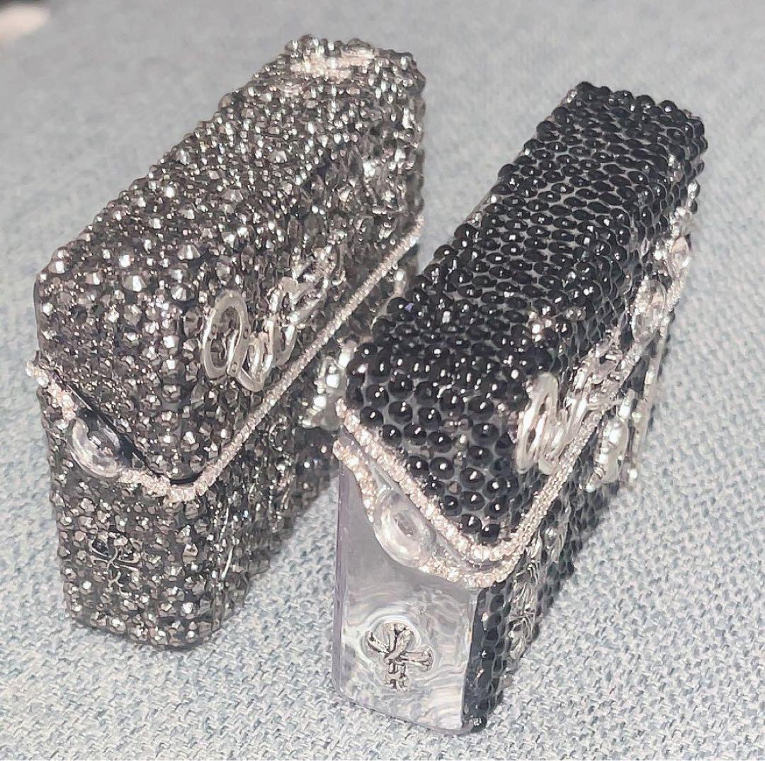 iQOSヒートスティックケースデコ シガレットケース デコケース y2kシルバー