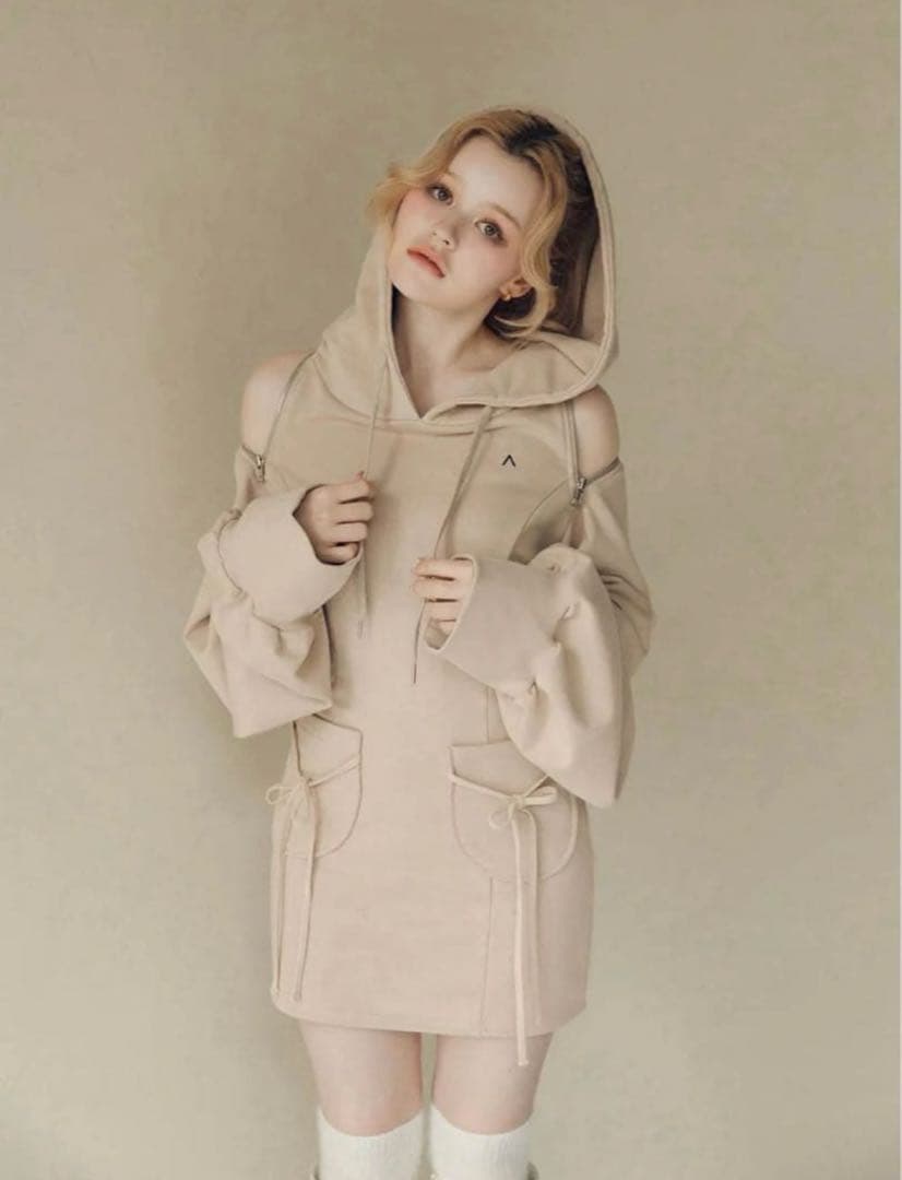 andmary camila mini dress ミニワンピース モカブラウン