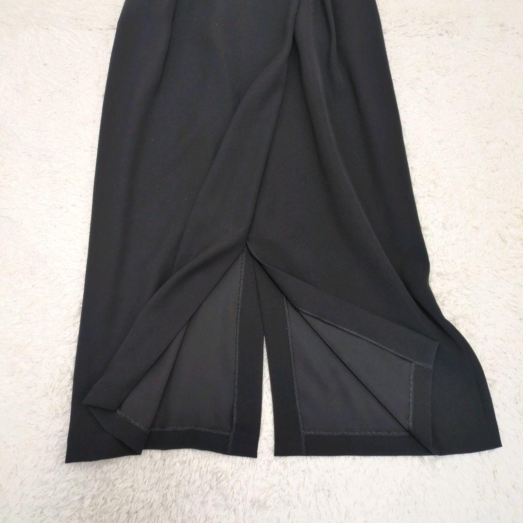 ENFOLD　エンフォルド　 ダブルサテンジャンパースカート 　黒