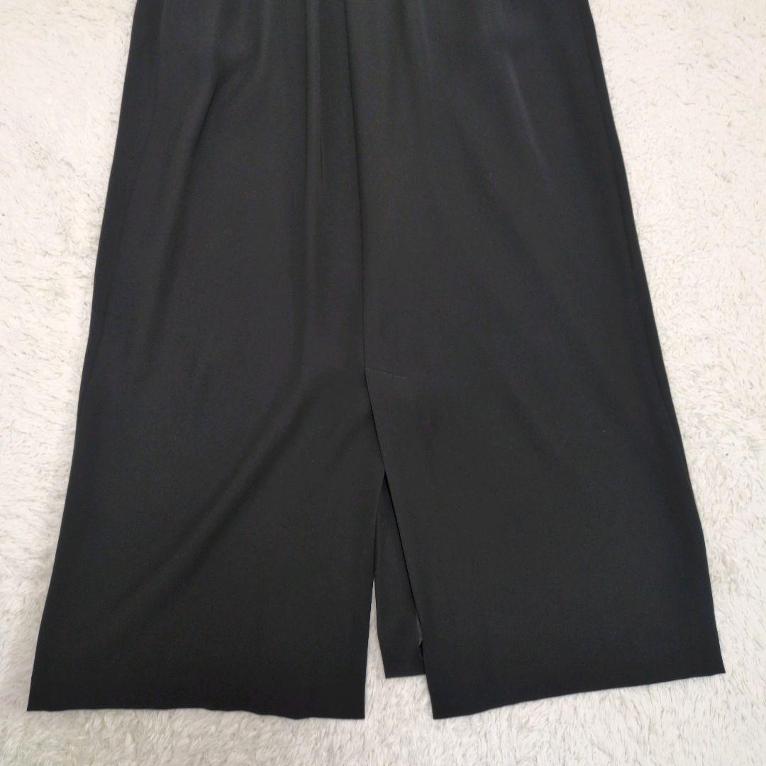 ENFOLD　エンフォルド　 ダブルサテンジャンパースカート 　黒