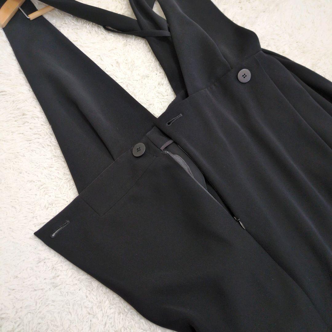 ENFOLD　エンフォルド　 ダブルサテンジャンパースカート 　黒