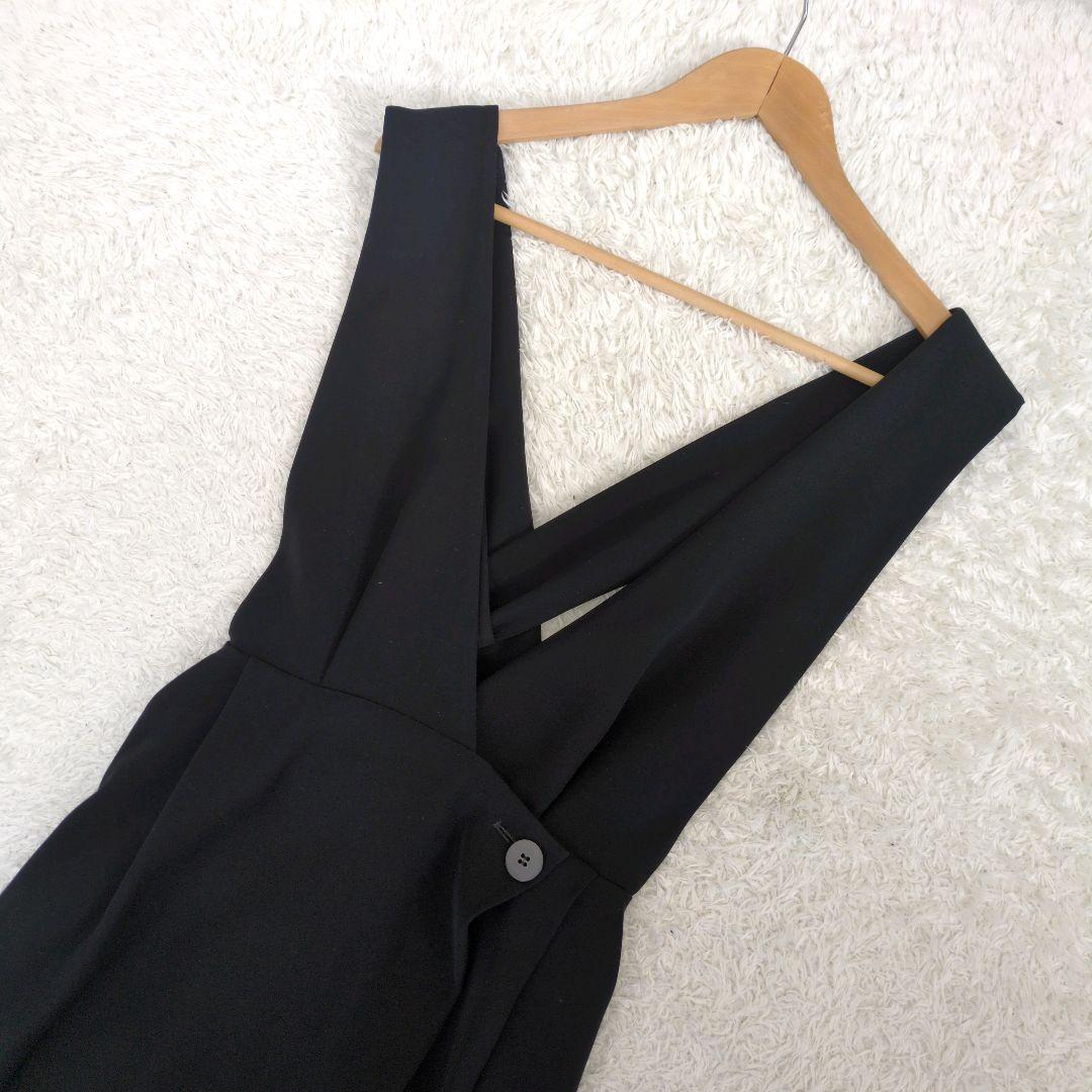 ENFOLD　エンフォルド　 ダブルサテンジャンパースカート 　黒