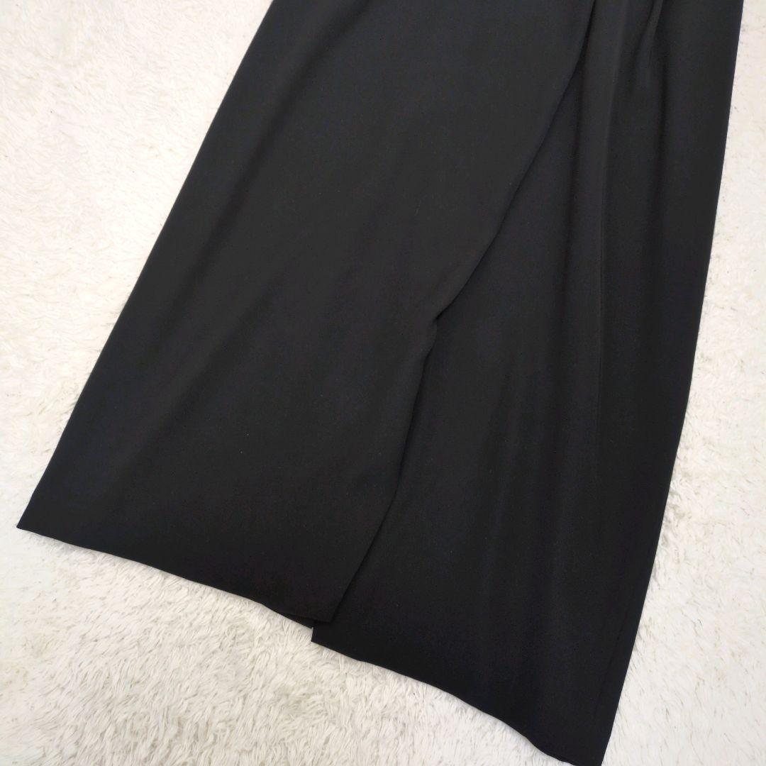 ENFOLD　エンフォルド　 ダブルサテンジャンパースカート 　黒