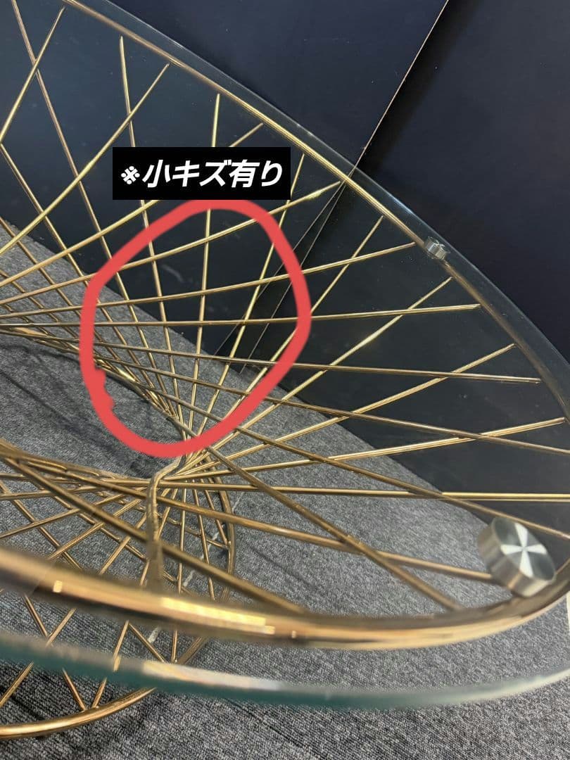 ໒꒱· ゜  FrancfrancテーブルMARLIA クリア×ゴールド