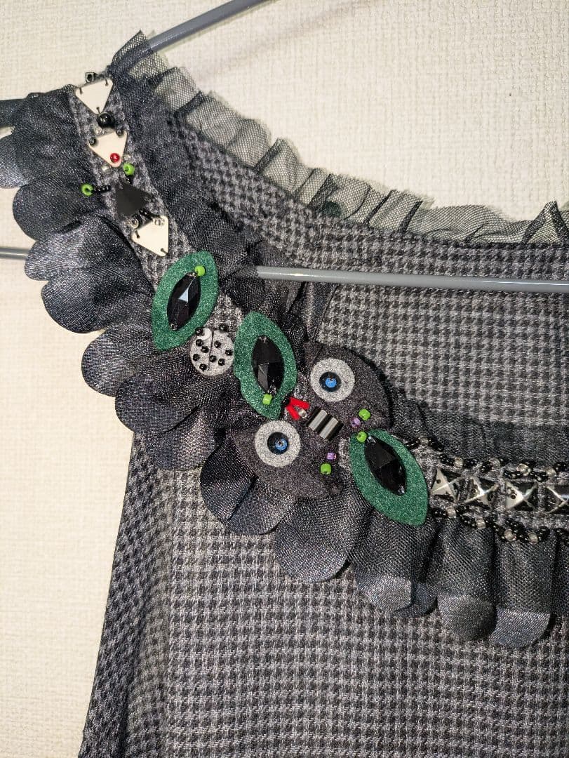 アルベロベロ新品♥️ビジュビーズが素敵ジャンパースカートゆったり定価30450円