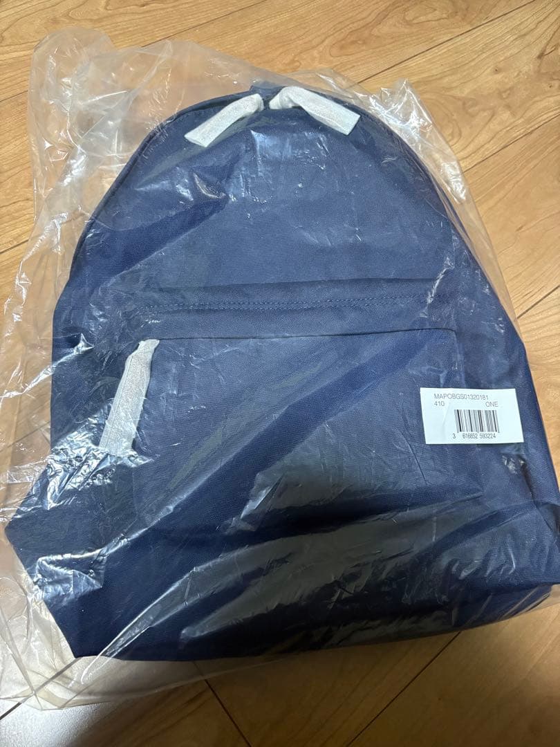 ポロ　POLO ラルフローレン　リュック　レザートリム バックパック　ネイビー