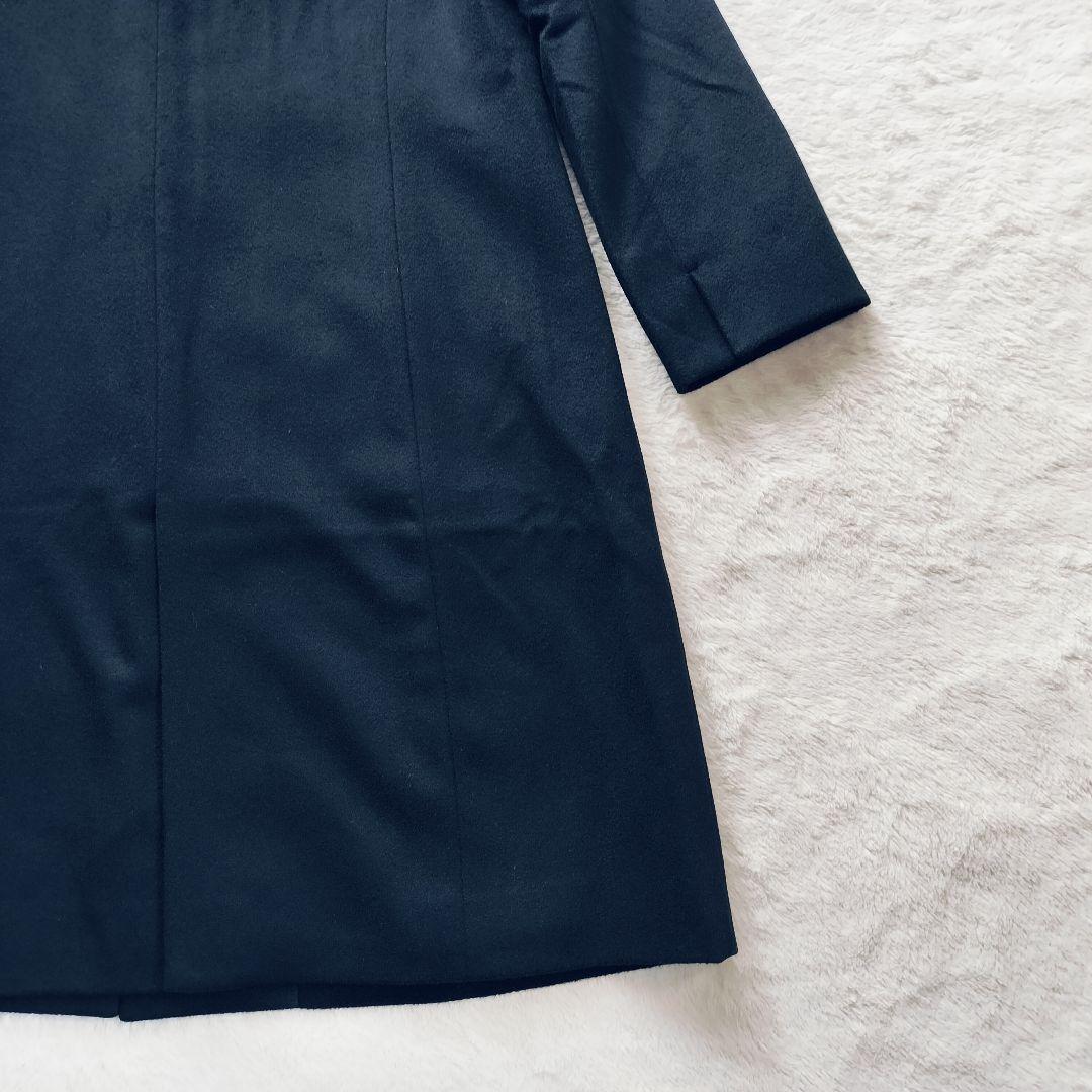 【大きなサイズ☆タグ付】23区　ロングコート　カシミヤ　ブルーフォックスファー