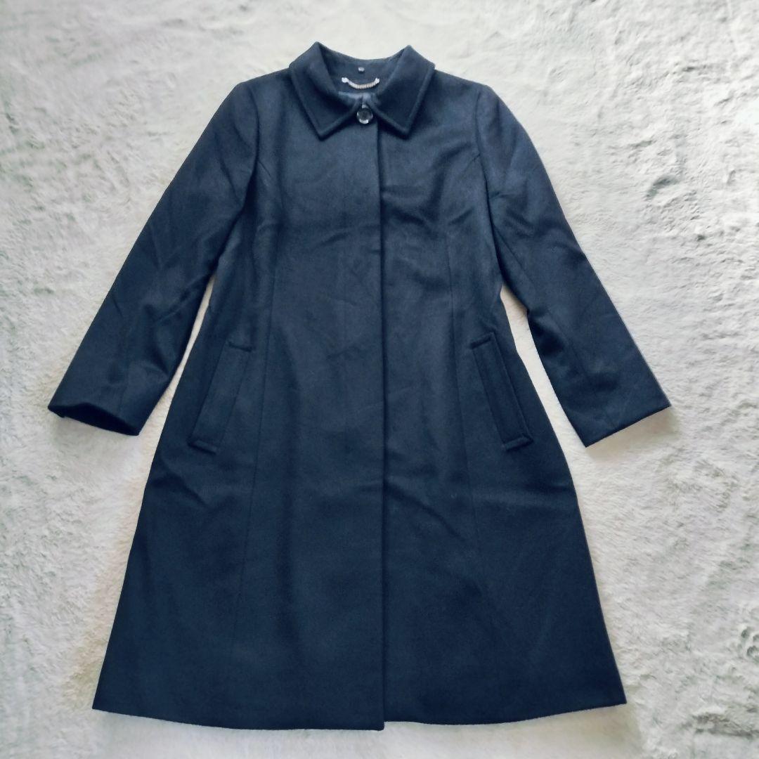 【大きなサイズ☆タグ付】23区　ロングコート　カシミヤ　ブルーフォックスファー