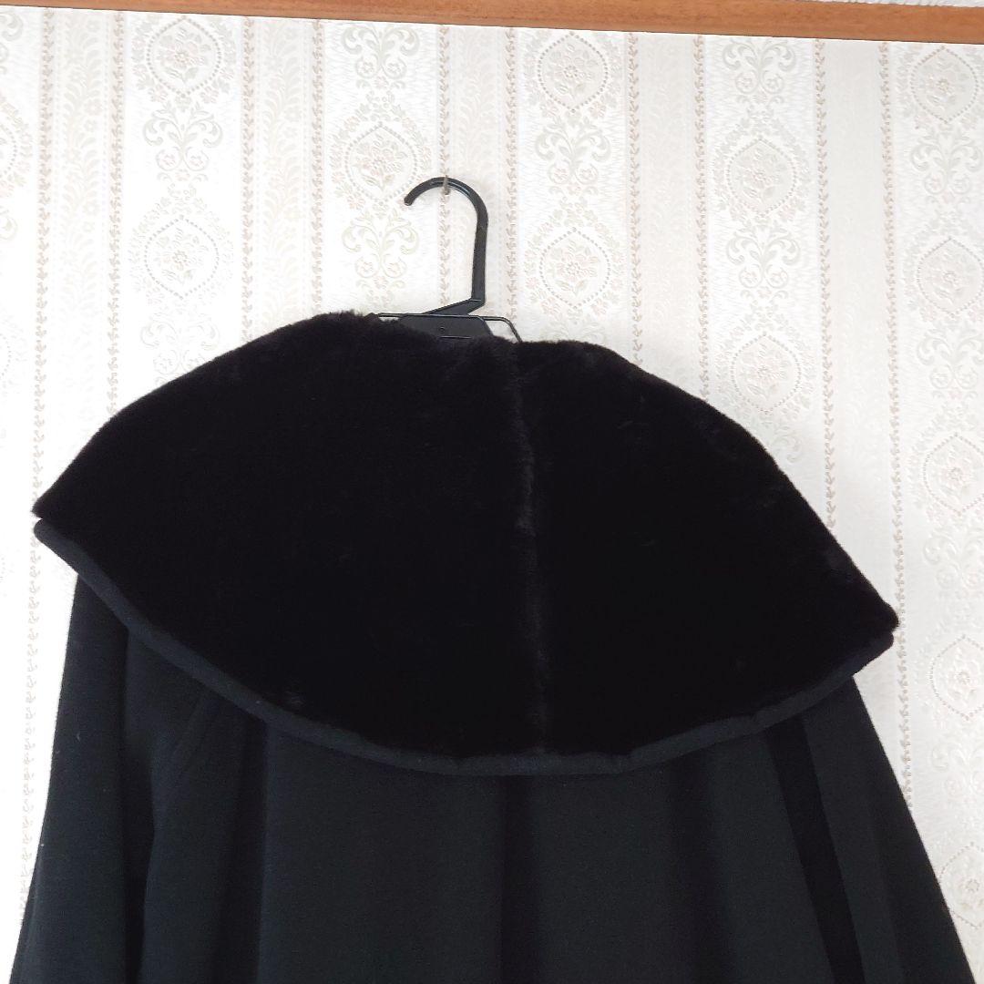 極美品❄あったかい！カシミヤ混 ダブルチェスターコート ロングコート Aライン