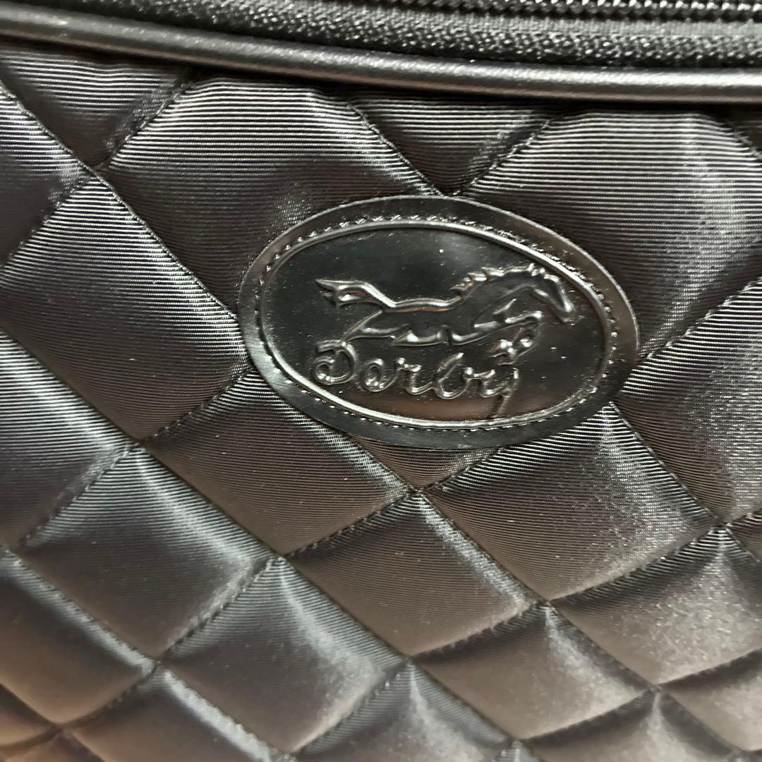 Darby 着物キャリーケース 伸縮式ハンドル 黒 キルティング