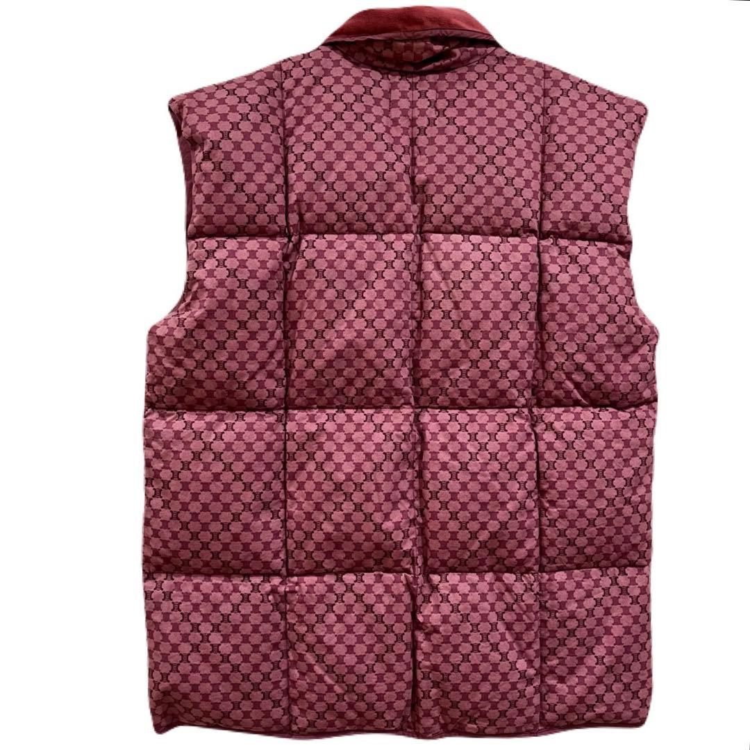 【CELINE】セリーヌ マカダム柄（トリオンフ）ダウンベスト西川ダウン男女兼用