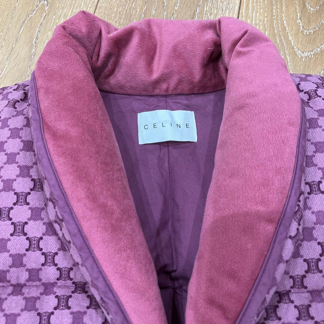 【CELINE】セリーヌ マカダム柄（トリオンフ）ダウンベスト西川ダウン男女兼用