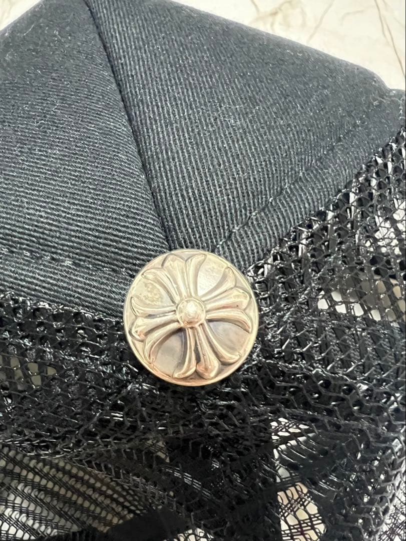 Chrome Hearts 刺繍入り黒キャップ