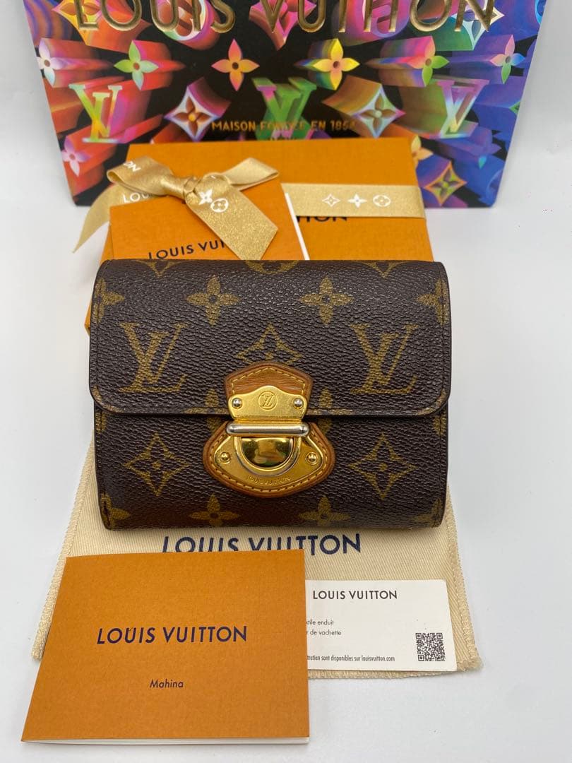 ルイヴィトン モノグラム ポルトフォイユ ジョイ 三つ折り財布 コアラ系