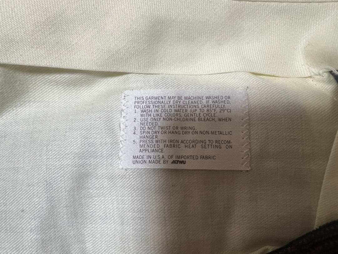 コーデュロイ グレンチェック ヴィンテージスラックス