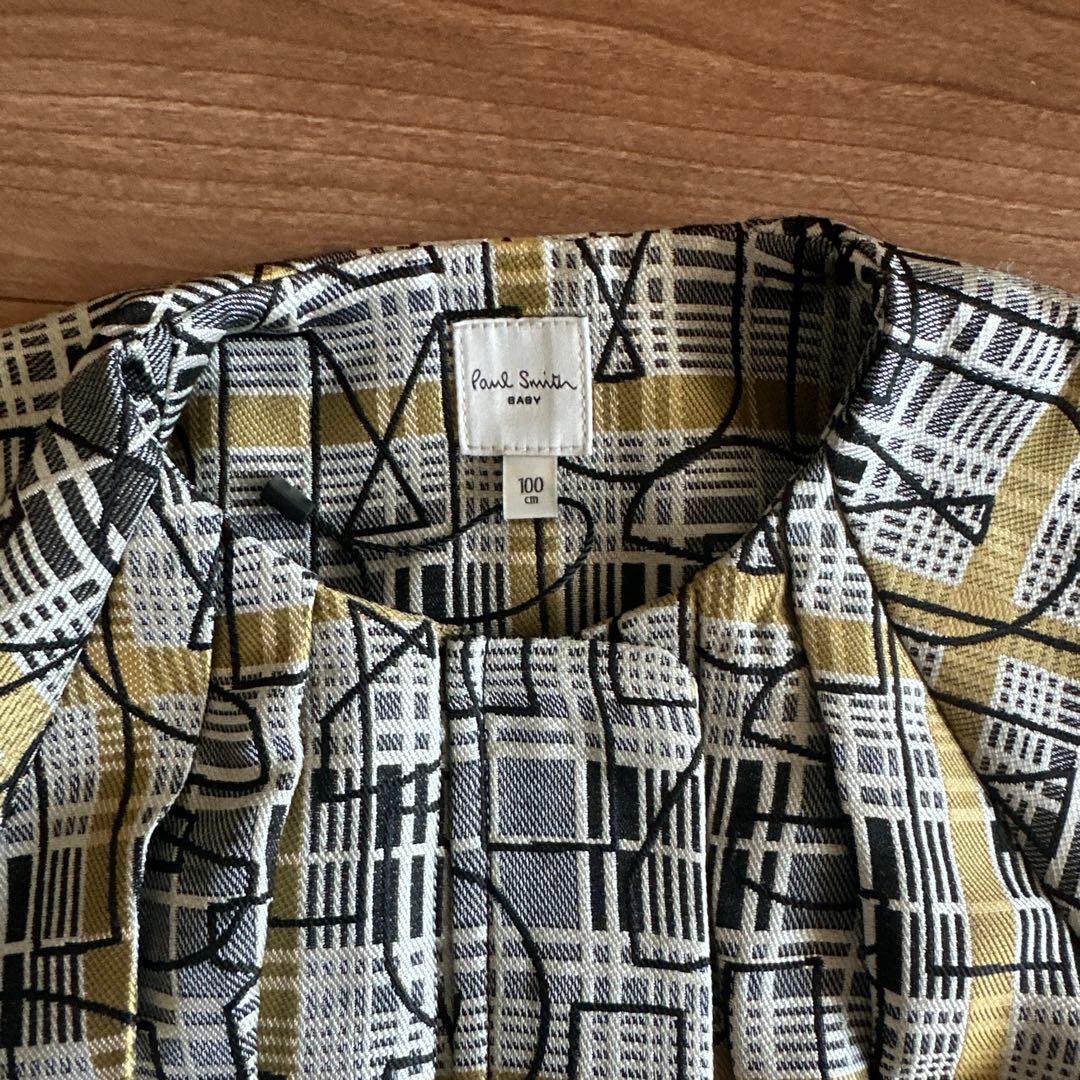 ポールスミスジュニア100cm ジャガード織2wayワンピース タグ付き
