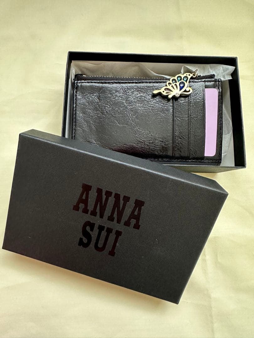 O*i様 ANNA SUI アナスイ ミニ財布 小銭入れ 薔薇 蝶 新品未使用品