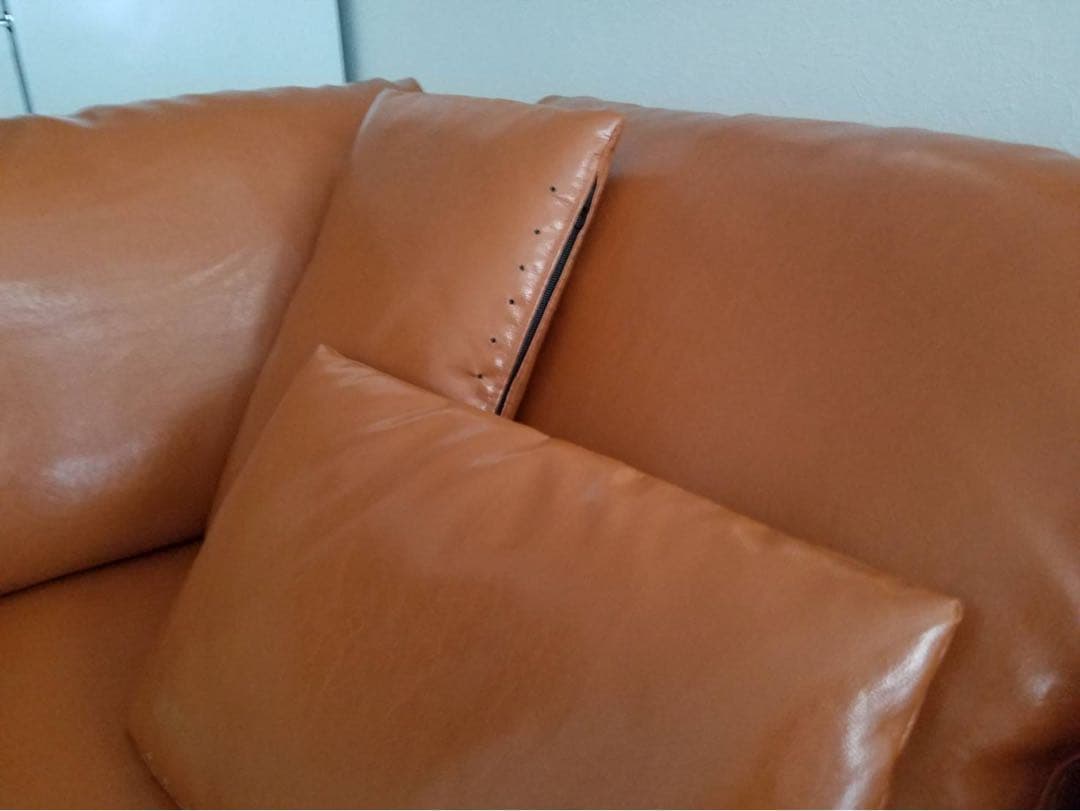 azumamブラウン コーナーソファ クッション付き