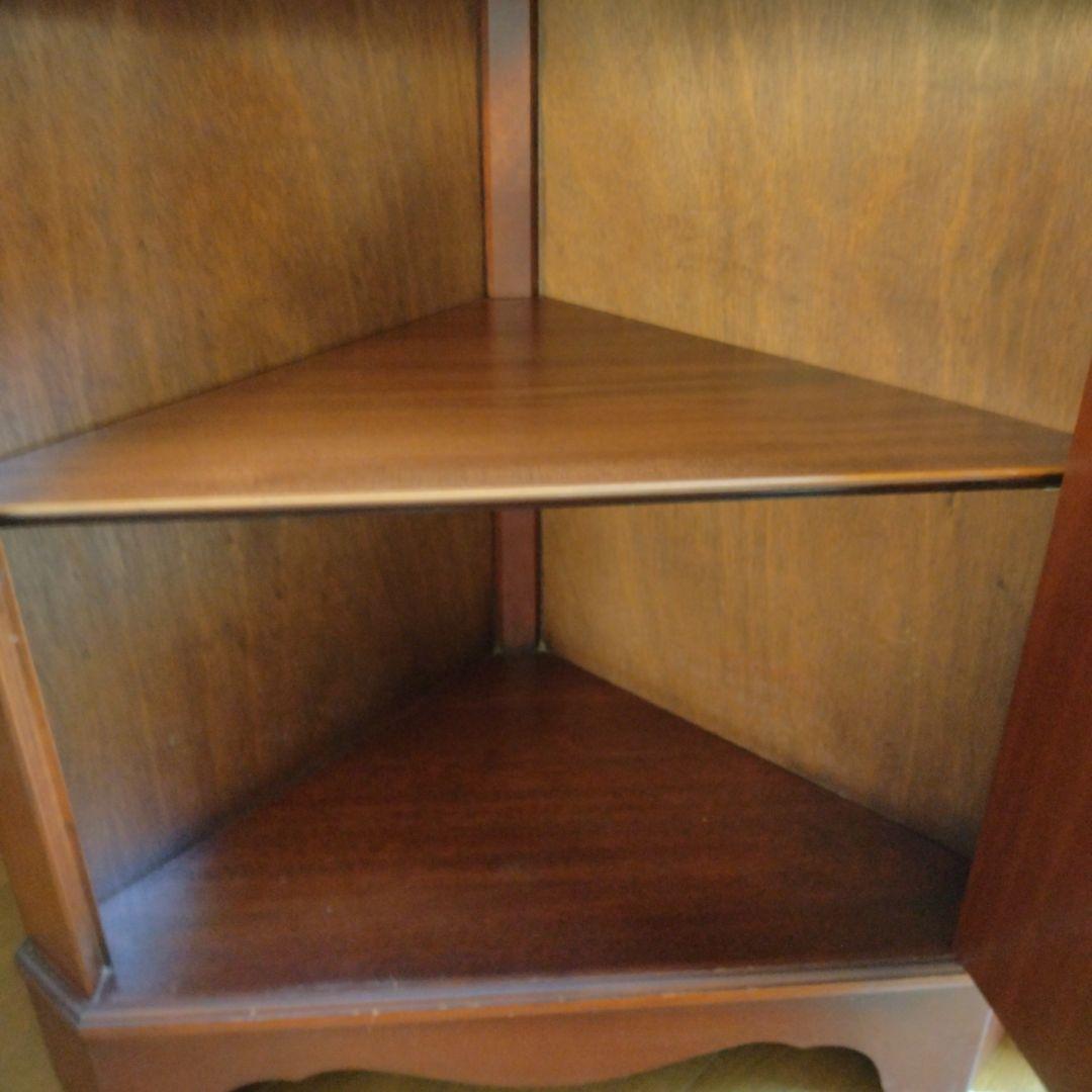 英アンティーク コーナーキャビネット