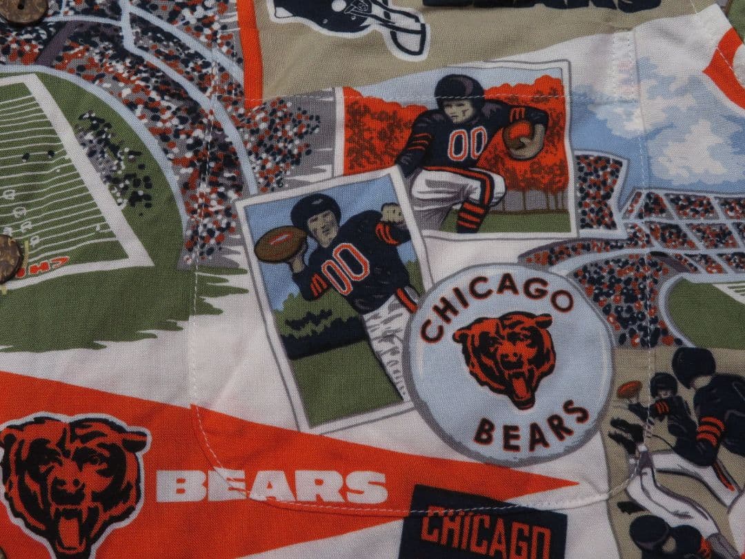 ✅️ レインスプーナー NFL BEARS ベアーズ レーヨンシャツ 半袖シャツ