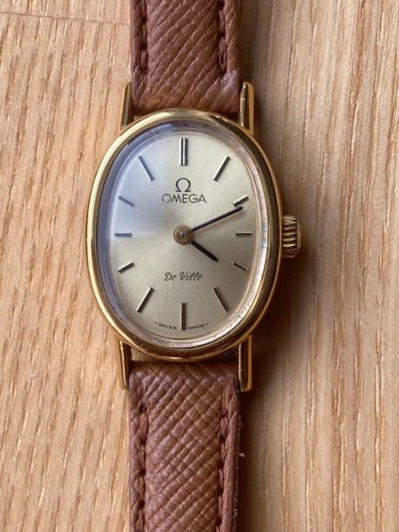 【ジャンク品】OMEGA DEVILLE 手巻き式時計 ゴールド