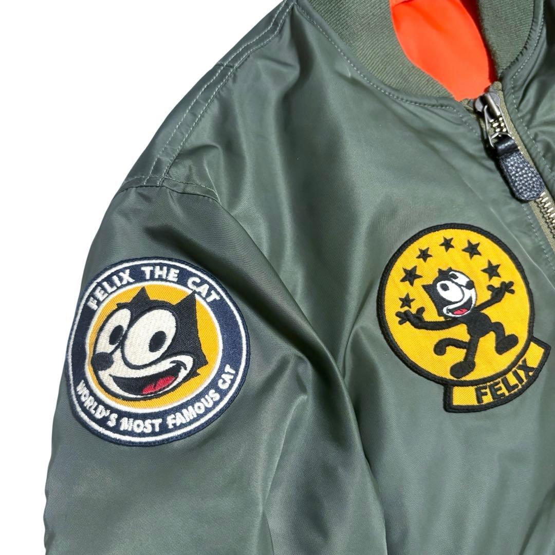 美品 AVIREX × FELIX THE CAT 限定コラボ MA-1 M