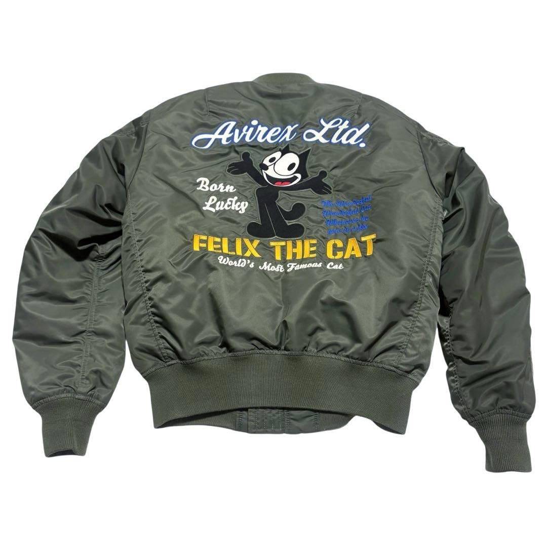 美品 AVIREX × FELIX THE CAT 限定コラボ MA-1 M