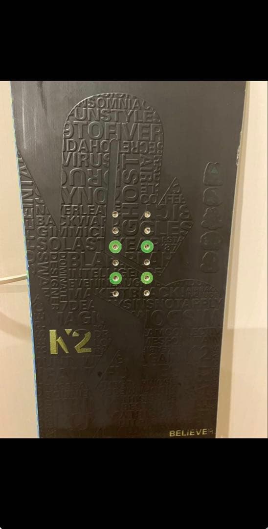 K2 Believer 157 キャンバー　カービング