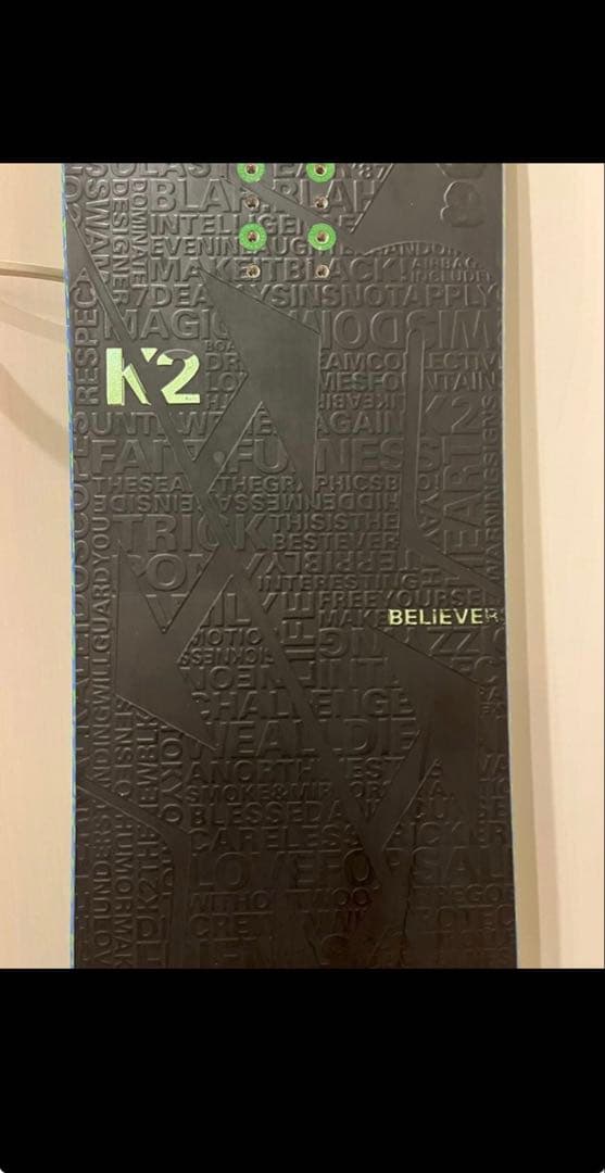 K2 Believer 157 キャンバー　カービング