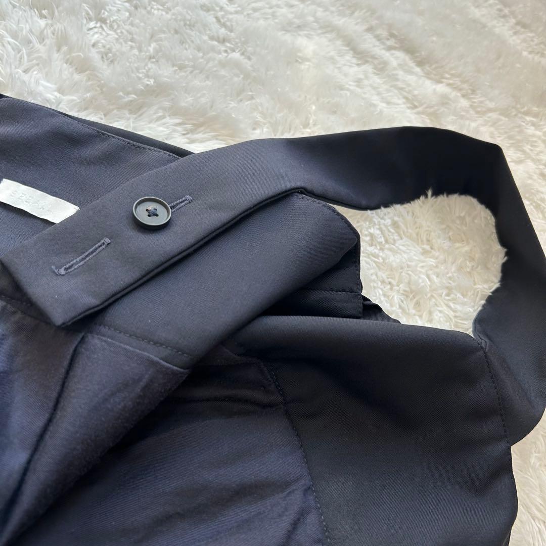 SEEALL ロンパース　サロペット　オールインワン　オーバーオール　ネイビー