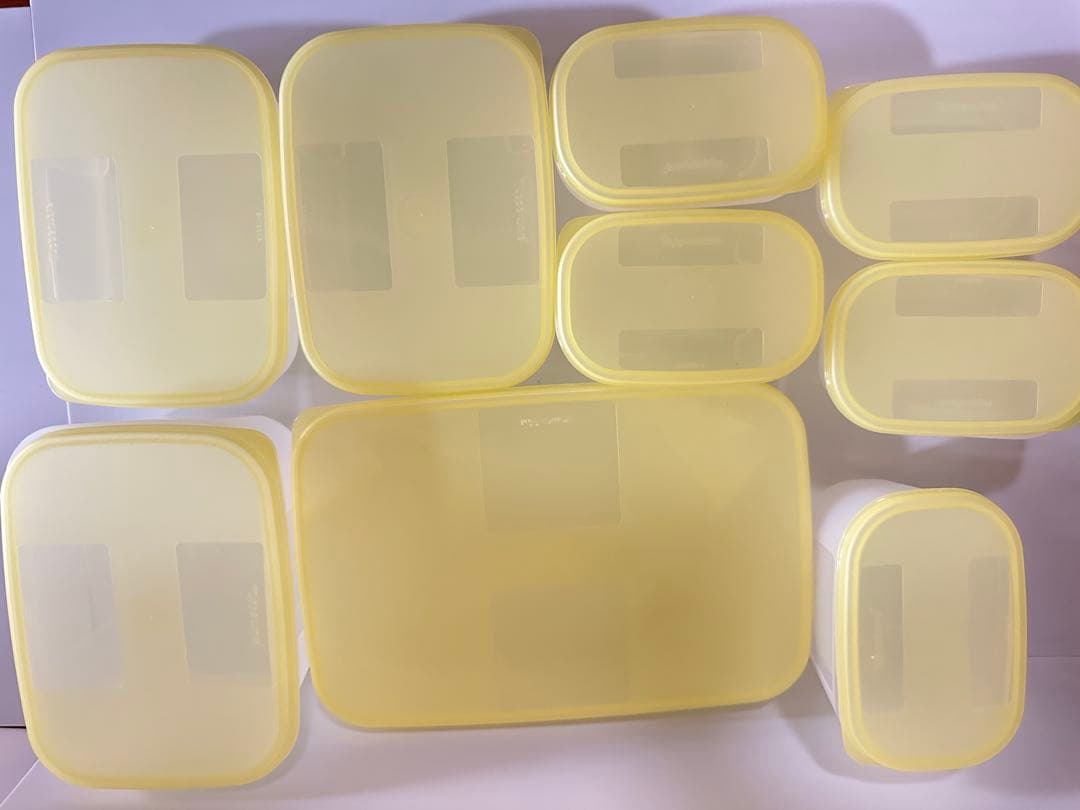 新品国産タッパーウエア フリーザーメイト9個