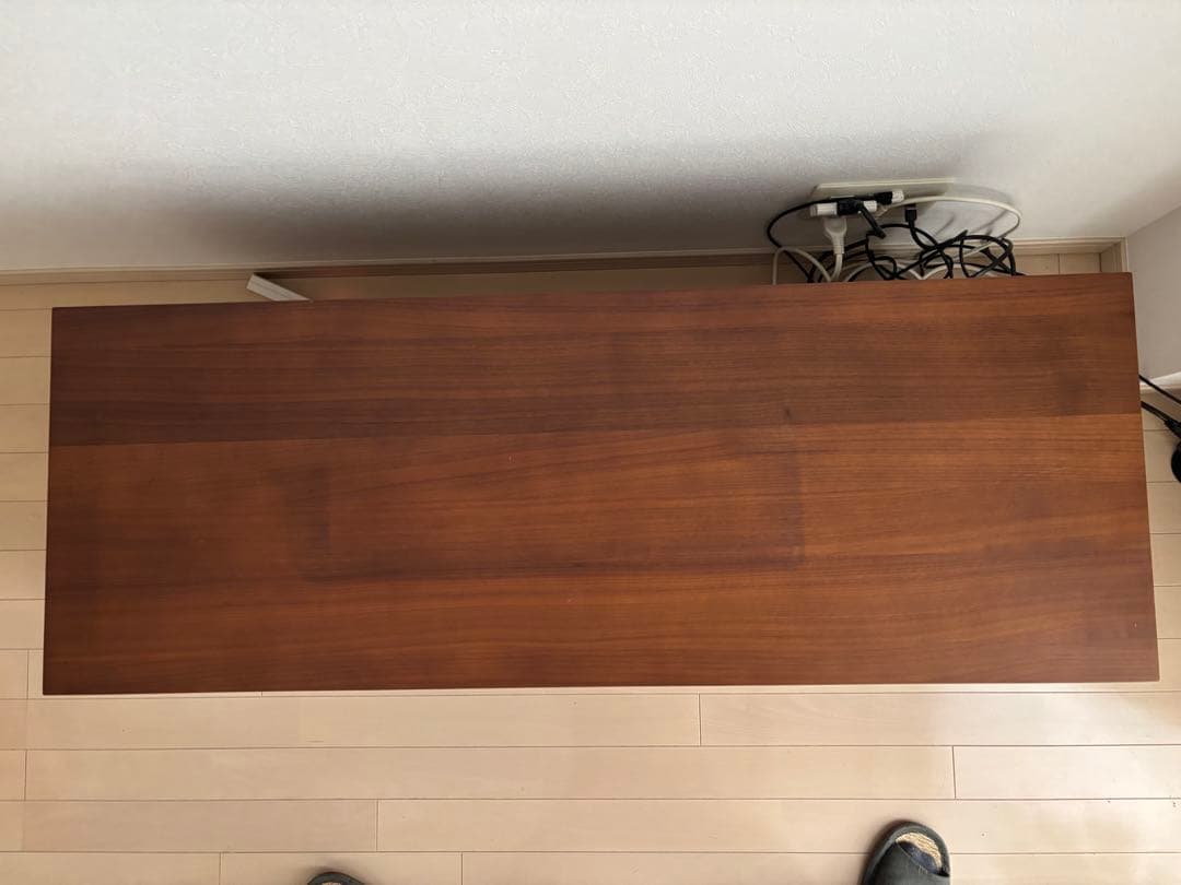 無印良品　ウォールナット　木製テレビ台 ガラス扉付き