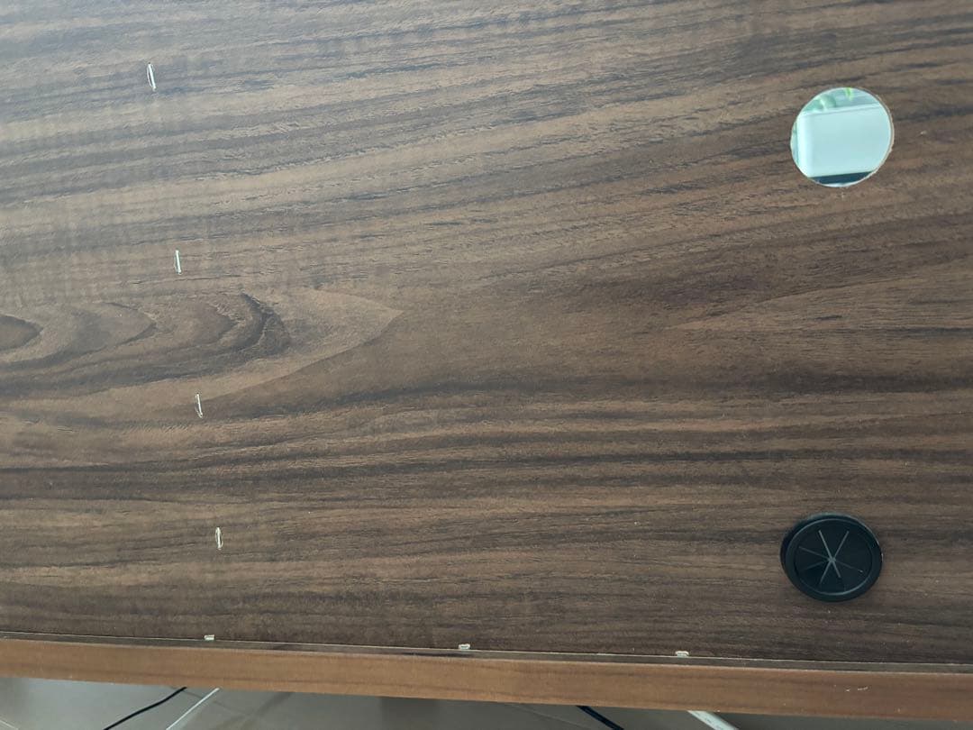 無印良品　ウォールナット　木製テレビ台 ガラス扉付き