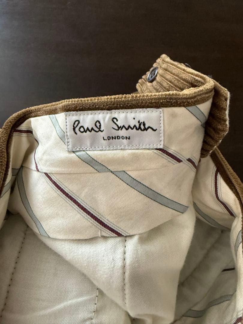 Paul smith ブラウン コーデュロイ ストライプパンツ