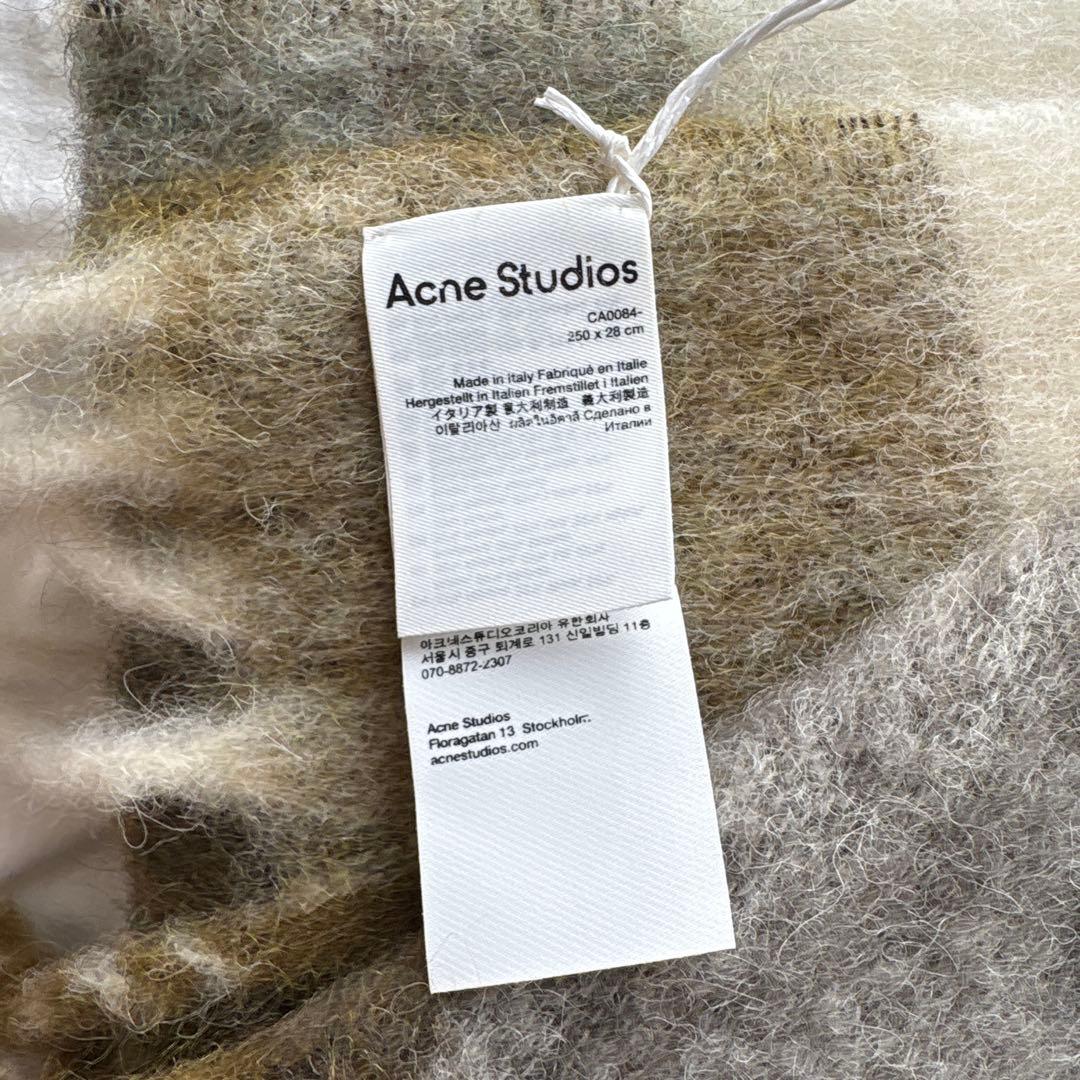 つる Acne Studios チェックマフラー ca0084