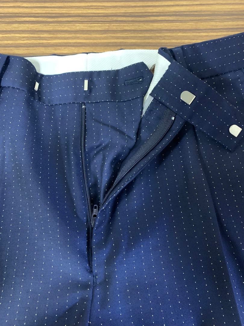 WACKOMARIA DORMEUIL PLEATED TROUSERS 金ラメ