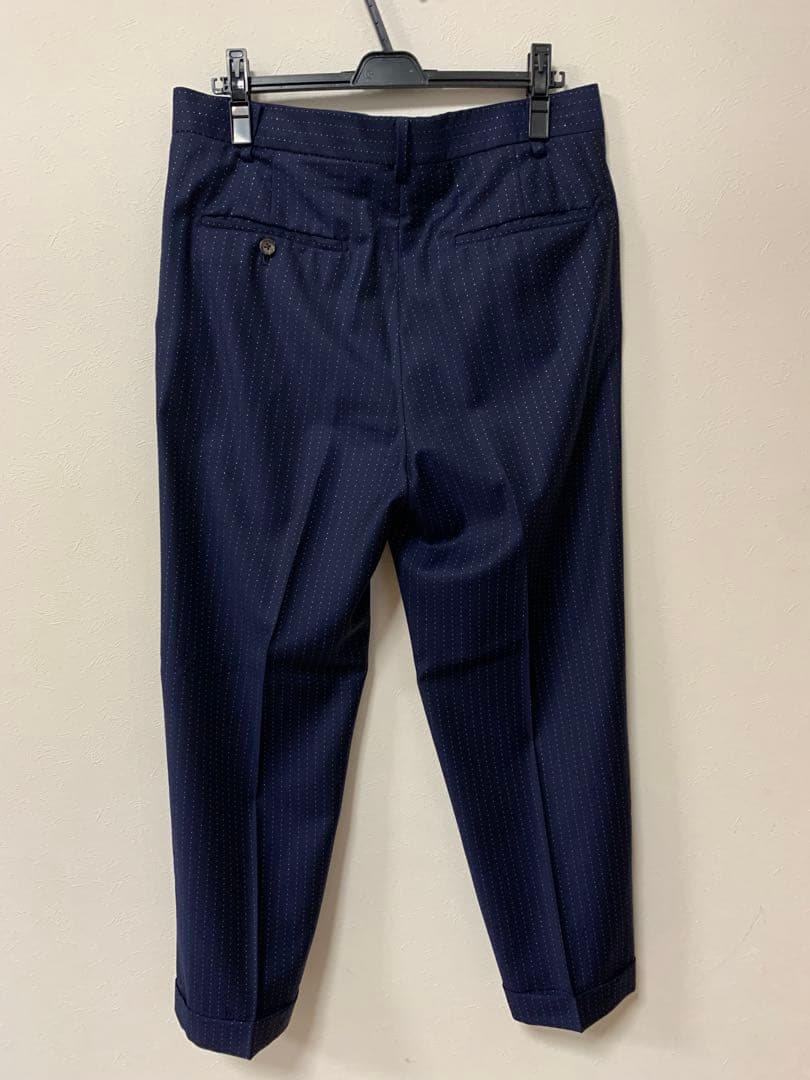 WACKOMARIA DORMEUIL PLEATED TROUSERS 金ラメ