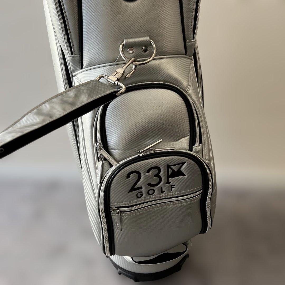 23区　キャスター付きキャディバッグ&セルフバッグ　シルバー