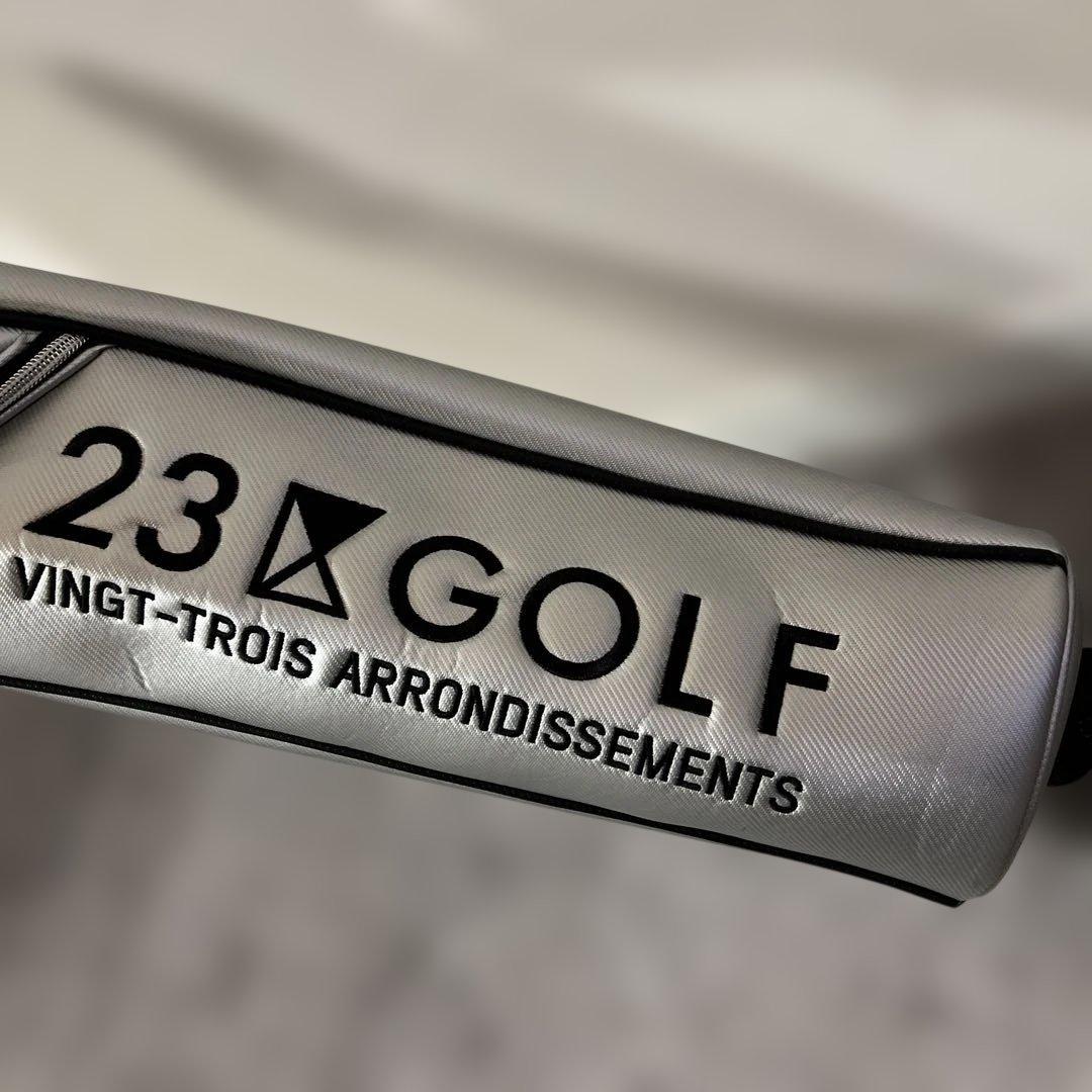 23区　キャスター付きキャディバッグ&セルフバッグ　シルバー