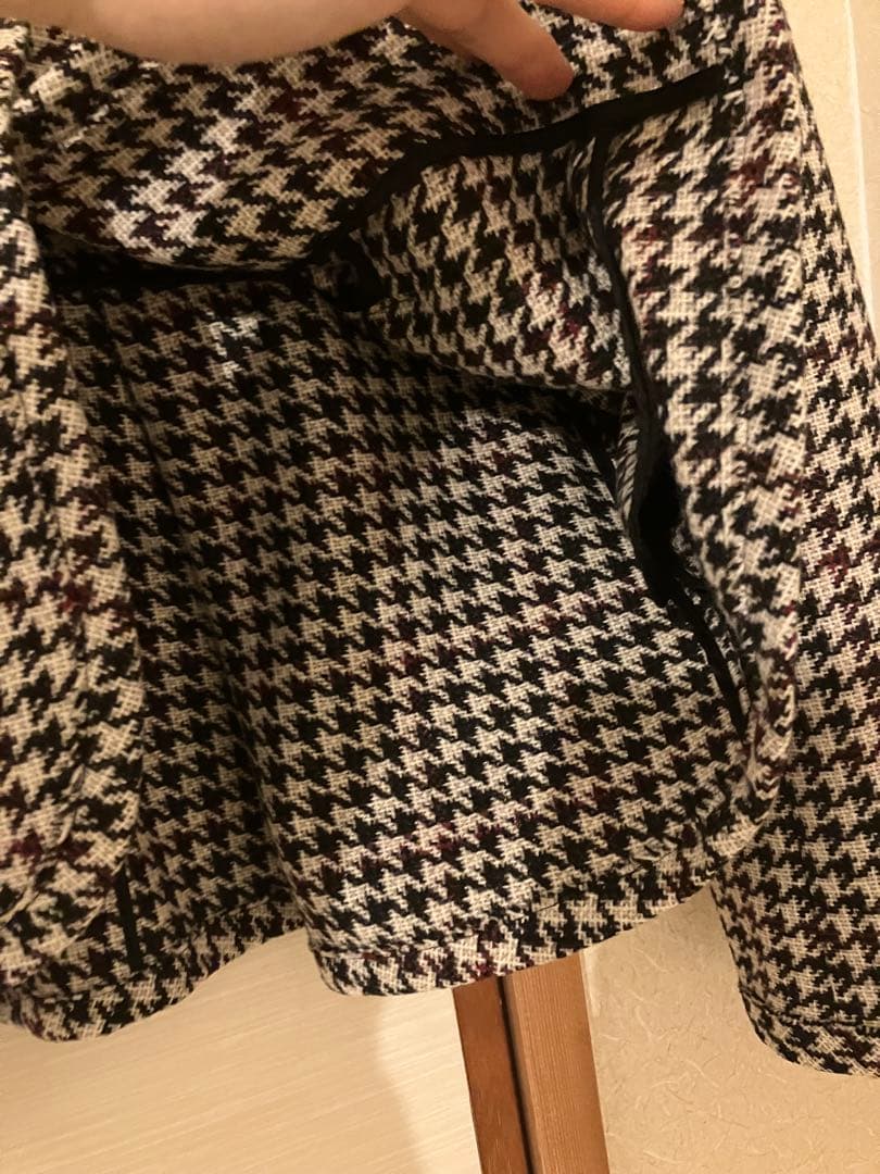 ミュウミュウ　シングルジャケット ツイード 千鳥格子 ハウンドトゥース