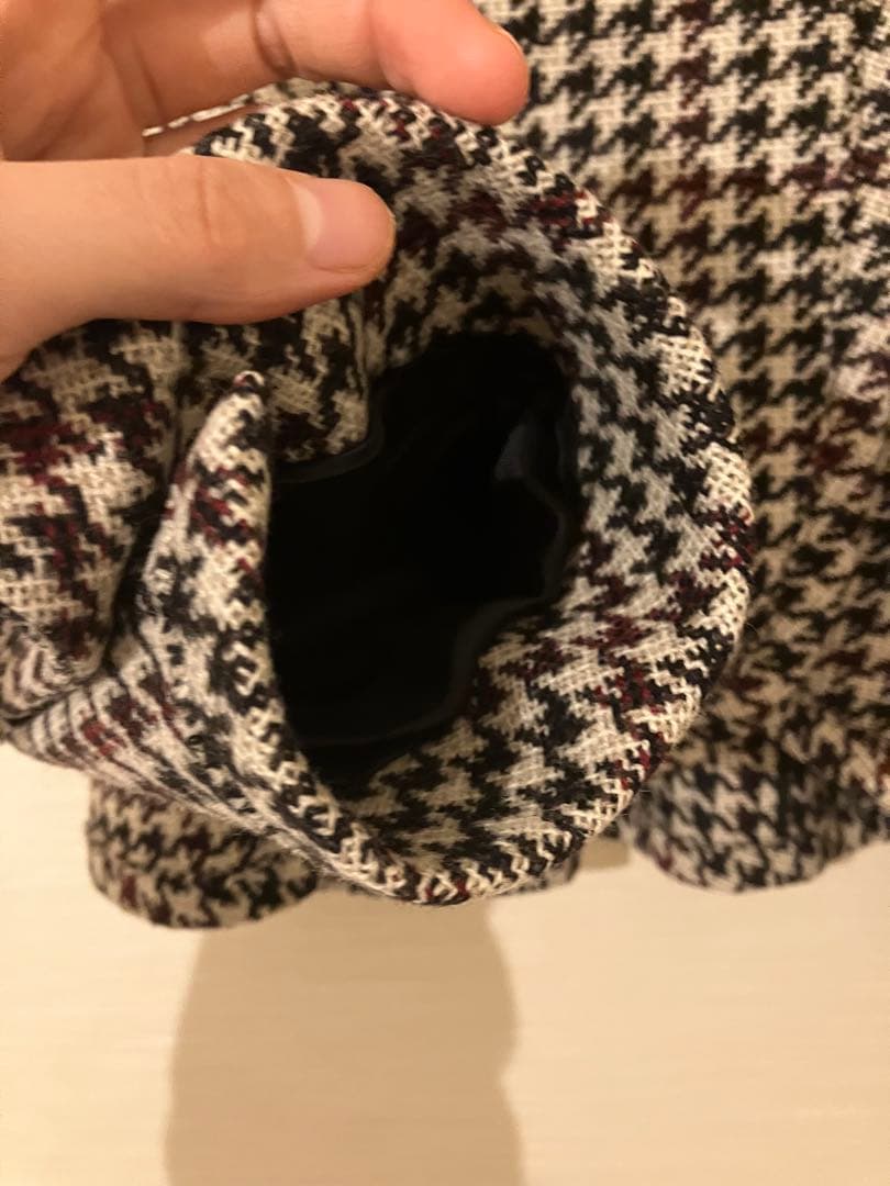 ミュウミュウ　シングルジャケット ツイード 千鳥格子 ハウンドトゥース