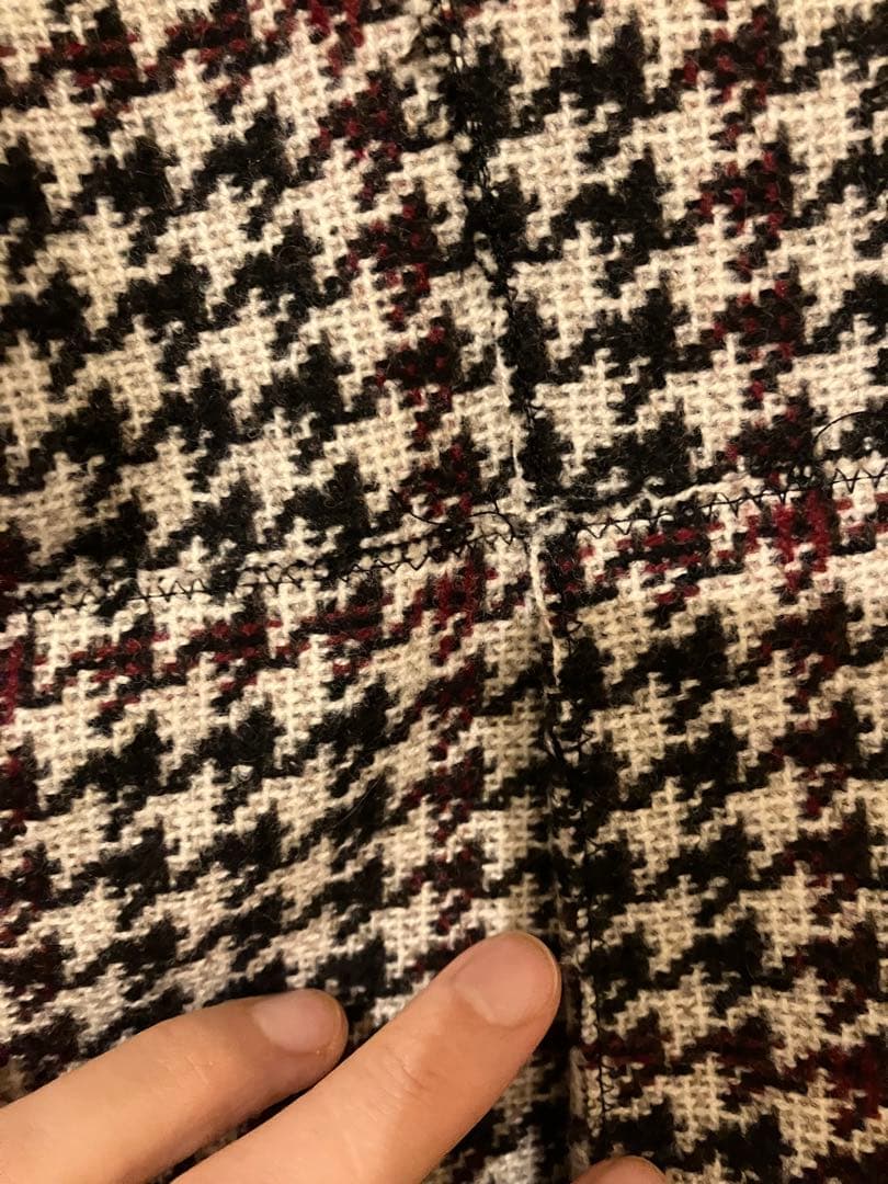 ミュウミュウ　シングルジャケット ツイード 千鳥格子 ハウンドトゥース