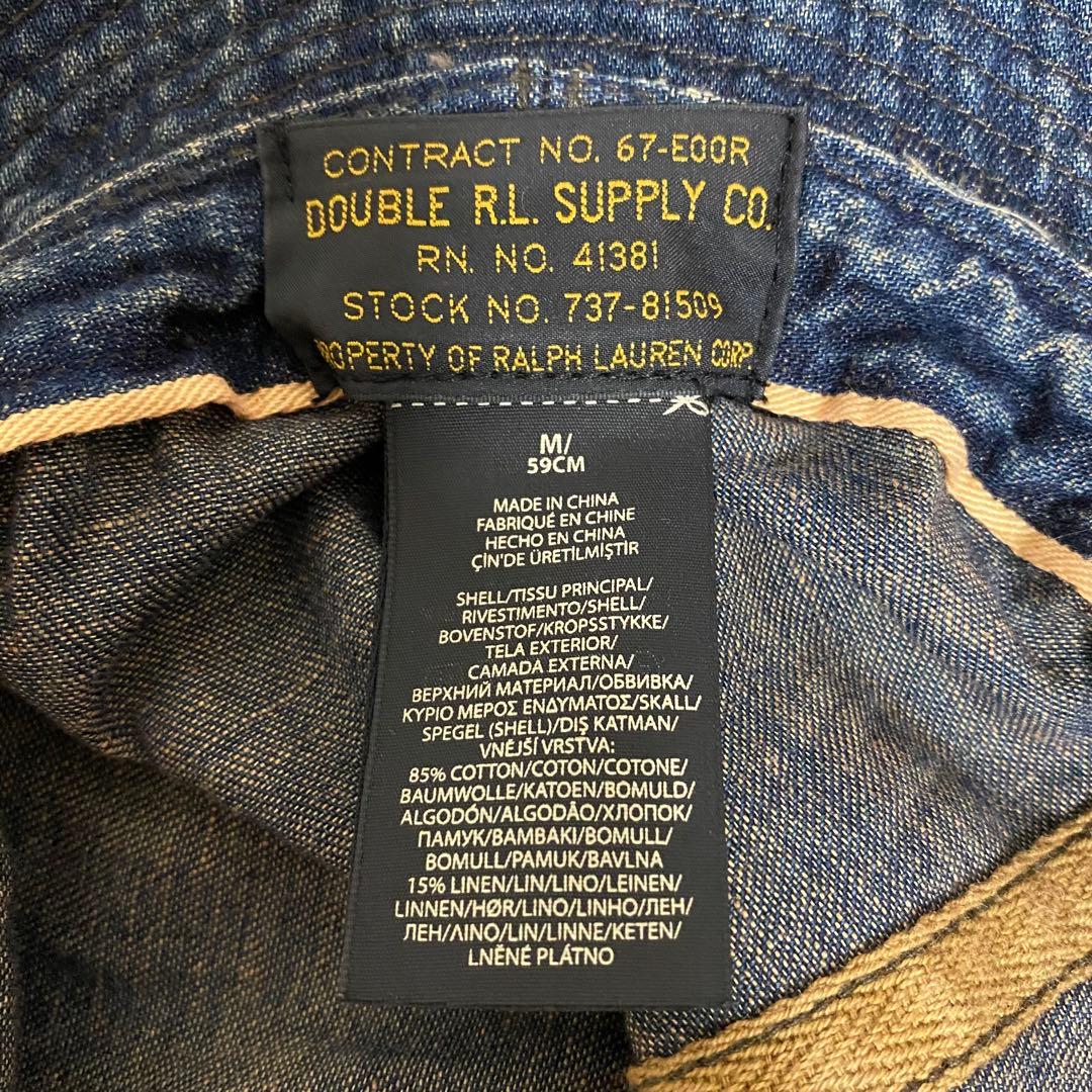 DOUBLE RL ダブルアールエル デニム ハット バケハ ARMY HAT