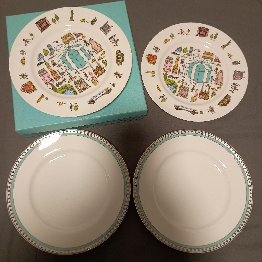 Tiffany ティファニー 5thアベニュー プラチナブルーバンド プレート