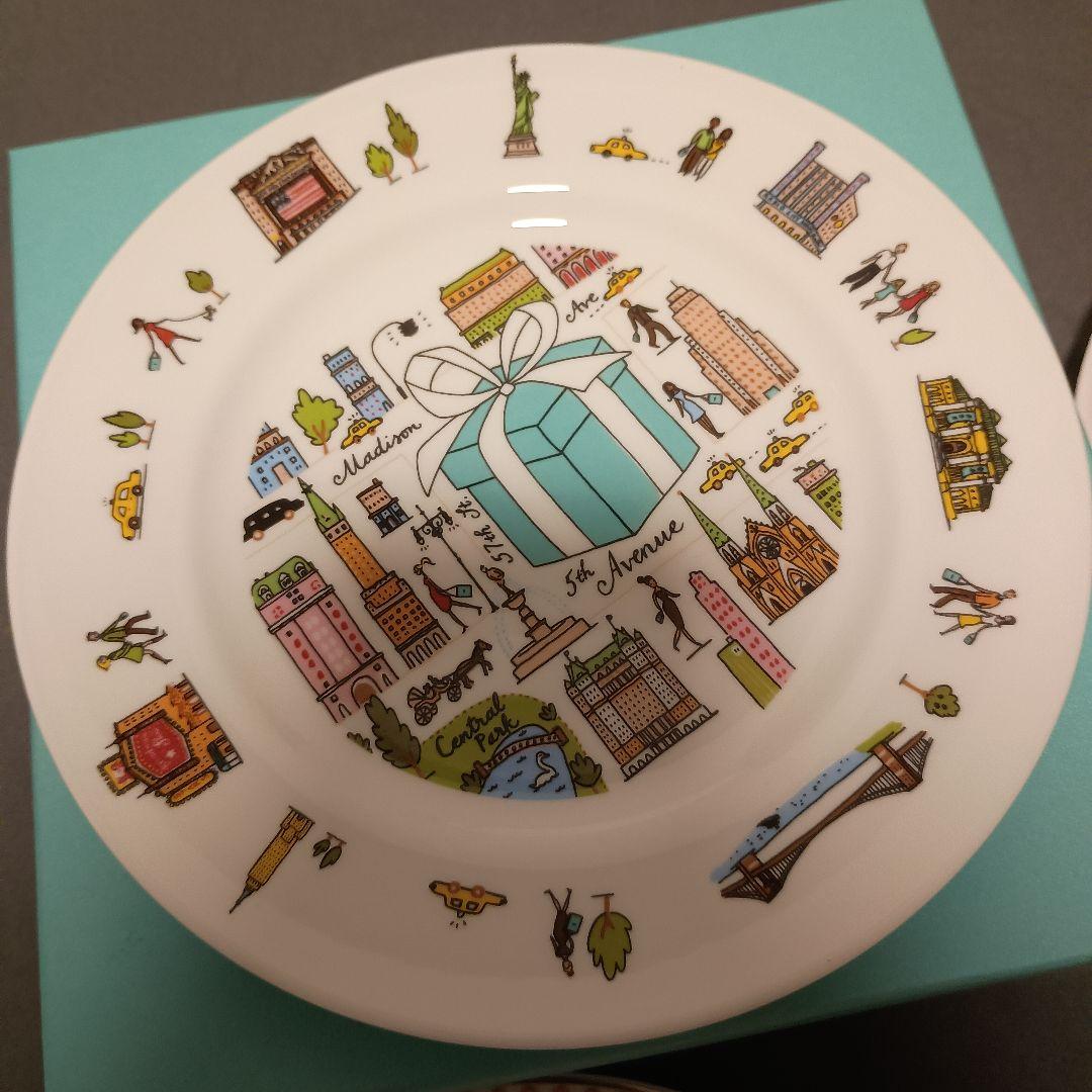 Tiffany ティファニー 5thアベニュー プラチナブルーバンド プレート