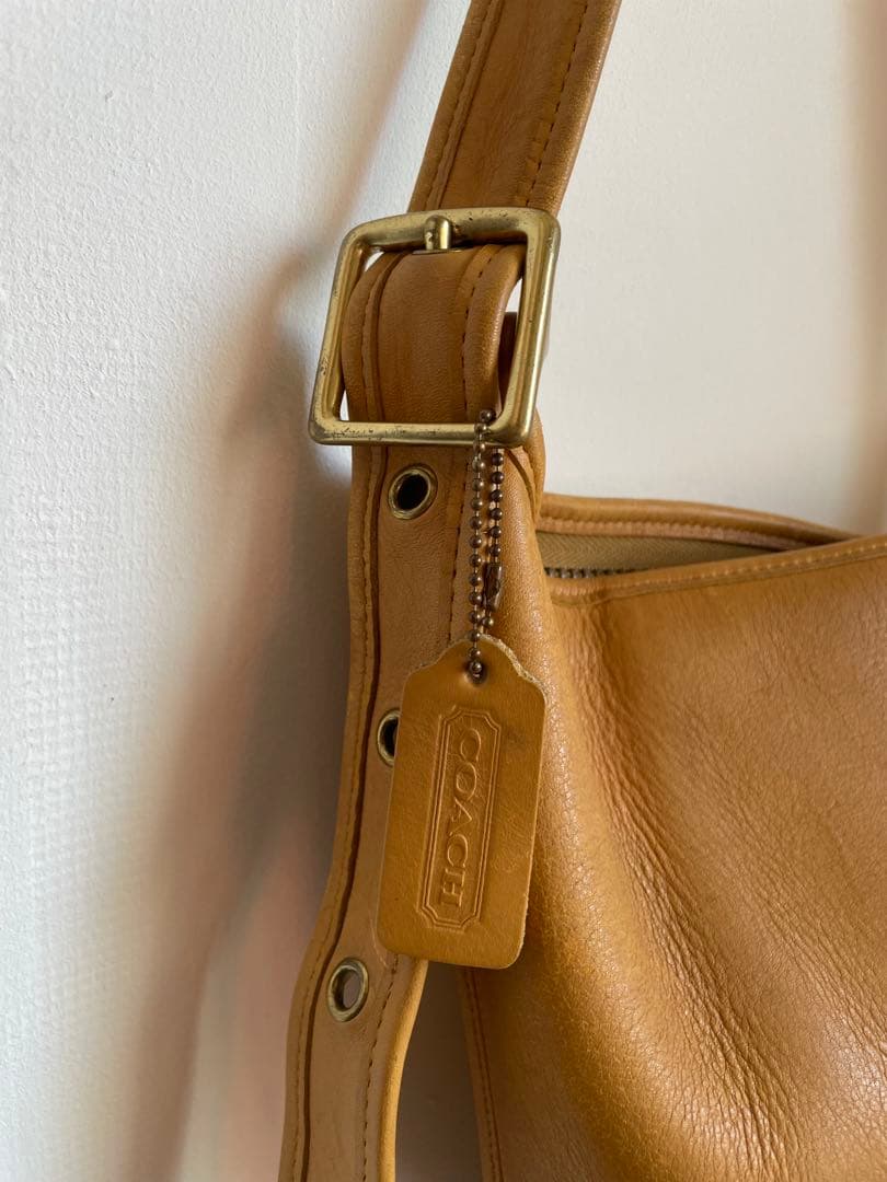 オールドコーチ　バケツ　ショルダーバッグ　イエロー